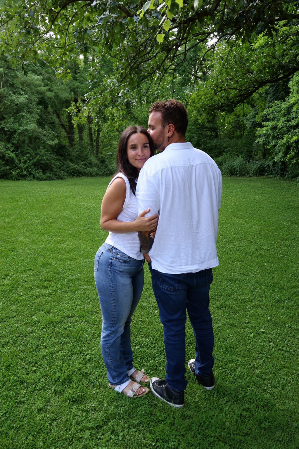 Intimate couples portrait session at Root & Rise outdoor space
